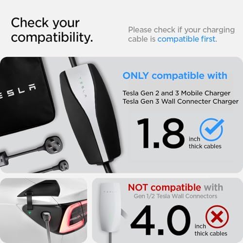 Spigen DuraPro Cable Garage Door Pass Protector Designed for Tesla