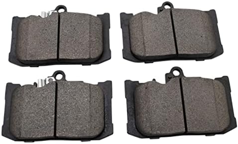 TRQ Front Ceramic Brake Pad Set Includes Contact Point Grease and Hardware