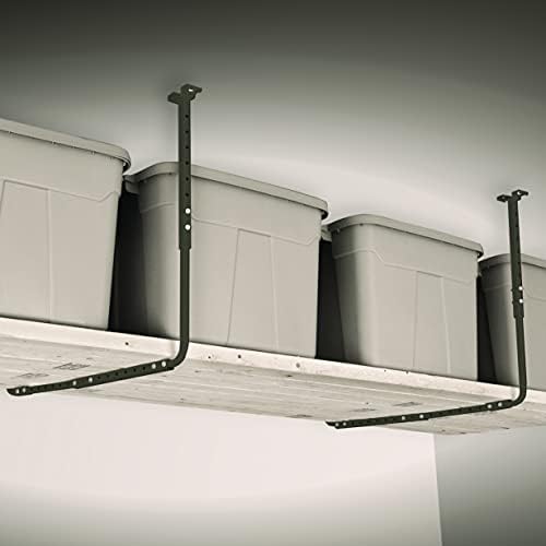 HyLoft Adjustable Garage Ceiling Mount Storage Rack Kit, Ceiling Shelving Mounts, 34 in. x 26 in., 80844-10, Hammertone - Image 3