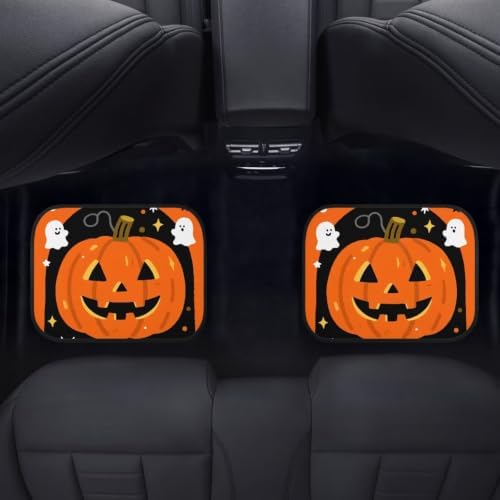 Jack O Lantern Car Floor Mats 4 Pcs