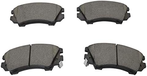 TRQ Front Brake Pads Ceramic Hardware Wear Sensor