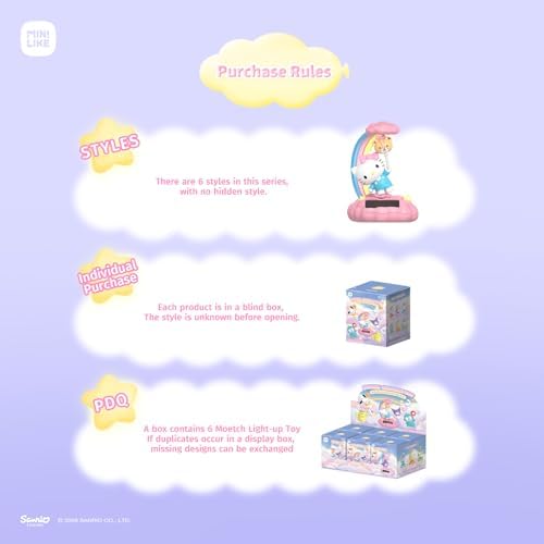 Sanrio Blind Box Light Up Absorption Movable Swing Toy Hello Kitty Kuromi Cinnamoroll Pochacco Hangyodon Pompompurin Balloon Adventure for Home Car Decor Birthday Gifts, Whole Set, 6PCS - Image 6