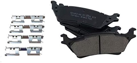 TRQ Rear Brake Pads Ceramic Hardware