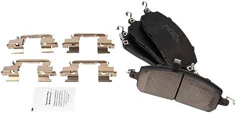 TRQ Front Brake Pads Ceramic Hardware Wear Sensor