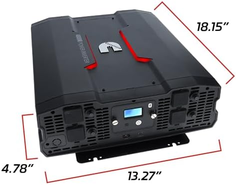 Cummins 4000 Watts Inverter Modified Sine Wave Truck Inverter 12 Volts to 110 Volts Four AC Outlets Two USB Ports (Plus Cable Kit)- CMN4000W - Inverters for Vehicles, Van Life, Camping - Image 3