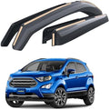Goodyear Shatterproof in-Channel Window Deflectors for Ford EcoSport 2018-2022, Rain Guards, Window Visors for Cars, Vent Deflector, Car Accessories, 4 pcs - GY008442