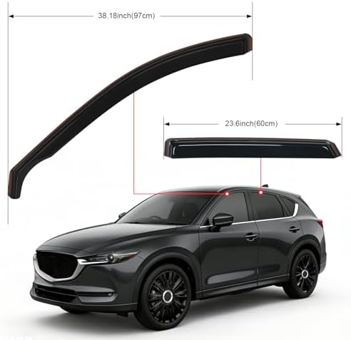 Nilight Window Rain Guards for Mazda CX-5 2017-2025, 4PCS