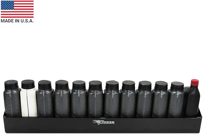 Pit Posse 443BK Oil Shelf 12 Quart Bottle Holder Storage Organizer Caddy 32" | - Image 2