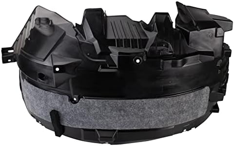 TRQ Front Right Rearward Inner Fender Liner Black Passenger Side