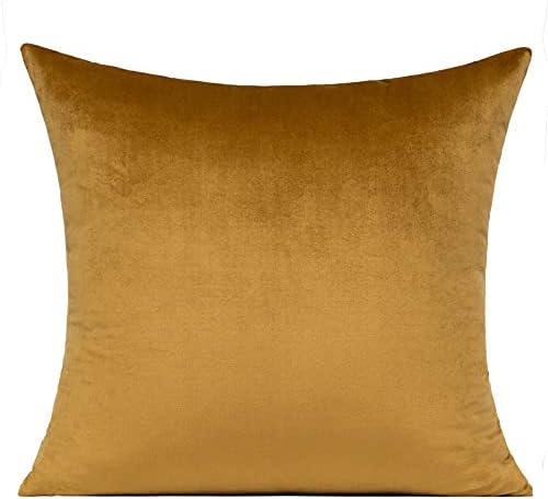 VAKADO Christmas Gold Velvet Throw Pillow Covers 24x24 Set of 2 - Image 3