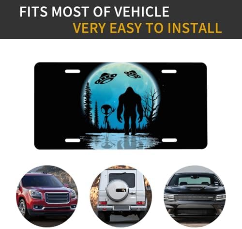 Alien Bigfoot Front License Plate 6" * 12" for Women