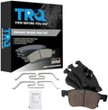 TRQ Front Ceramic Brake Pad Set Includes Contact Point Grease