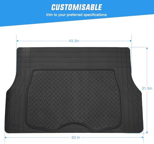 Nilight Rubber Cargo Mats for Cars Trucks SUVs