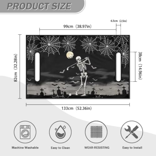 Yewattles Golf Cart Seat Cover Portable Club Car Seat Towel Universal Fit 2-Seat Golf Cart - Image 5