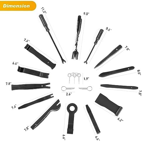 GOOACC 19Pcs Trim Removal Tool Set with Storage Bag - Image 2