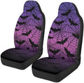 Purple Black Bat Car Seat Covers for Front Seats Soft