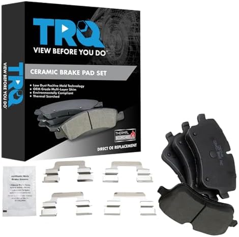 TRQ Front Ceramic Brake Pad Set