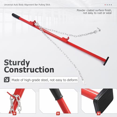 ECOTRIC Universal Auto Body Alignment Bar Pulling Stick 52-3/8" for Panels, - Image 3