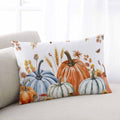Pillow Covers 20x36 Inch - King Fall Thanksgiving Pumpkin Rustic Sunflower Botanical Leaves Soft Brushed Microfiber Pillowcases with Hidden Zipper Closure Bed Pillow Shams for Bedroom Sofa Car by T%26H+XHome