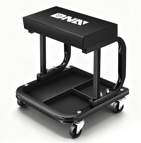 DNA MOTORING Mechanics Roller seat, Rolling Creeper Garage/Shop Seat by DNAMOTORING