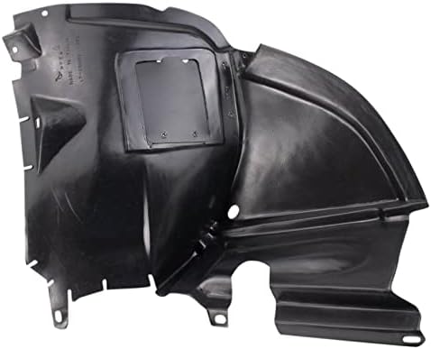 TRQ Front Left Forward Inner Fender Liner Black Drivers Side