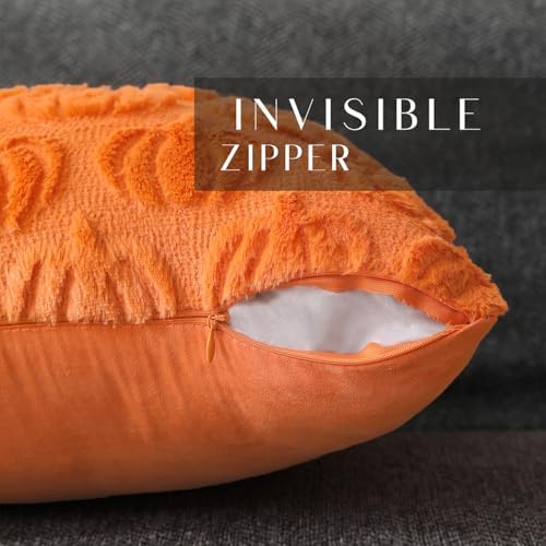 DFXSZ Fall Pillow Covers 20x20 2Pcs Orange Pumpkin Fall Decoration for Home - Image 2