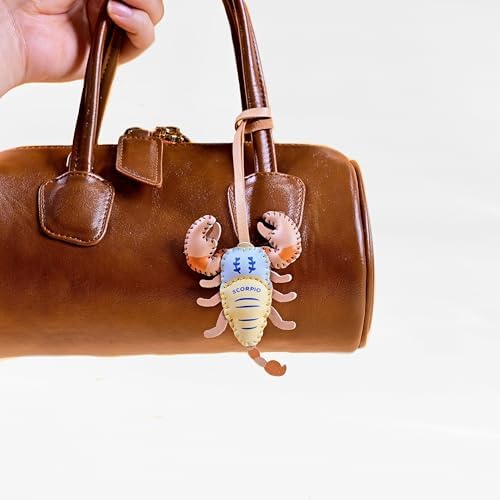 Zodiac Horoscope Bag Charm - Unique Purse Charm Keychain for Backpacks
