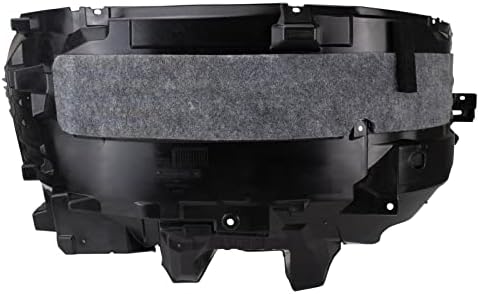 TRQ Front Right Rearward Inner Fender Liner Black Passenger Side