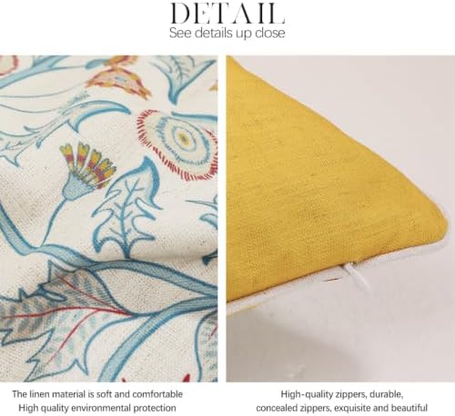 patdrea Designer French Vintage Lumbar Throw Pillow Cover,12"x20" - Image 5