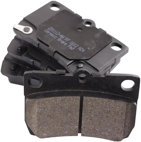 TRQ Rear Brake Pads Ceramic Hardware Wear Sensor