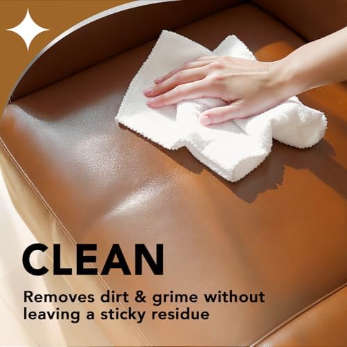 Weiman Leather Cleaner and Conditioner for Furniture - 12 Ounce - 2 Pack - Ultra Violet Protection Help Prevent Cracking or Fading of Leather Couches, Car Seats, Shoes, Purses