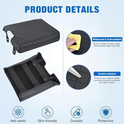 Nilight Center Console Cover Fit for Dodge Ram 1500 2013-2018 Ram 2500/3500