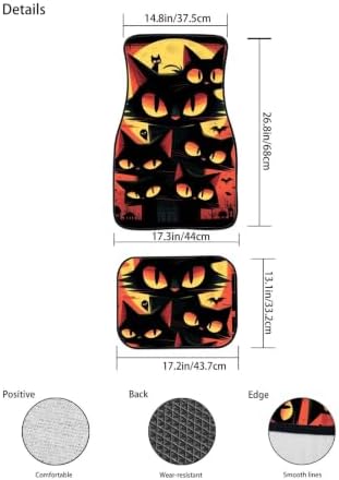 Halloween Floor Mats All Weather Car 1st & 2nd Floor Mats