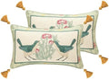 patdrea Designer French Vintage Throw Pillow Cover,12"x20",Set of 2 by Welcometopatdrea
