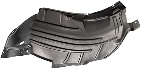TRQ Front Left Forward Inner Fender Liner Black Drivers Side