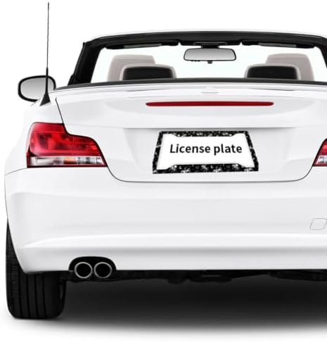 Western License Plate Frame 2 Pack License Plate Holder Universal Aluminum License Plate Cover Car Accessories for Decor with Screw for Women Man 12.3 X 6.3 Inch