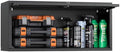 VEVOR Metal Wall Cabinet, 30.31W x 12.01D x 14.02H Inch, Floating Garage Tool Cabinet with Up-Flip Door, 120 lbs Load per Shelf, Fit for Garage, Basement, Kitchen, Warehouse, Assembly Required by VEVOR