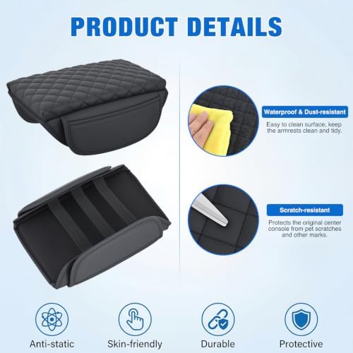 Nilight Center Console Cover for Jeep Wrangler JL Gladiator JT 2018-2026