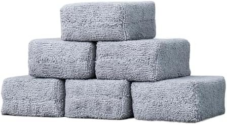 Chemical Guys, Foam Applicator Pads for Wax, Sealant & Dressing, Gray, 6 Pk
