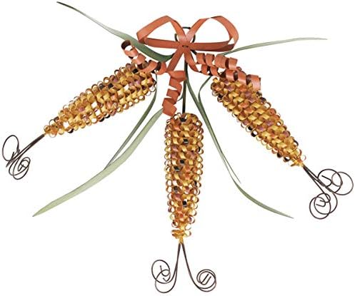 Metal Hanging Corn Decor Rustic Corns Autumn Decor Front Door Decoration by Veclotch