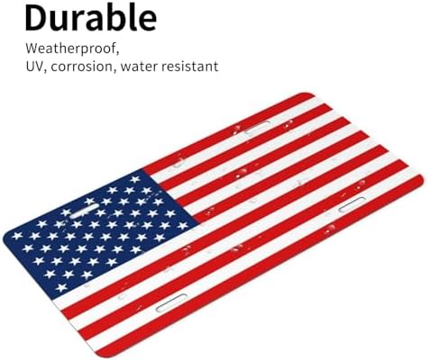 American Flag Front License Plate 6" * 12" for Women