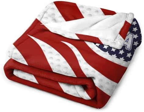 Socira American USA Flag Blanket Throw Blanket American USA Flag Gifts for Women Men Soft Sofa Throws for Travel Camping Bed Home Decor Car Birthday Gift 50"*60"（130 * 150cm） - Image 3
