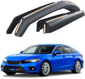 Goodyear Shatterproof Window Deflectors for Honda Civic 2022-2026 Hatchback, Rain Guards, Window Visors for Cars, Vent Deflector, Car Accessories, 4 pcs - GY007899