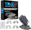 TRQ Rear Brake Pads Ceramic Wear Sensor Hardware