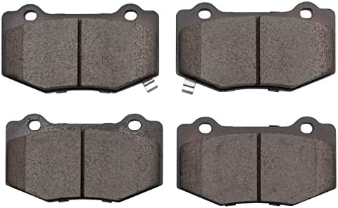 TRQ Rear Brake Pads Ceramic Hardware Wear Sensor