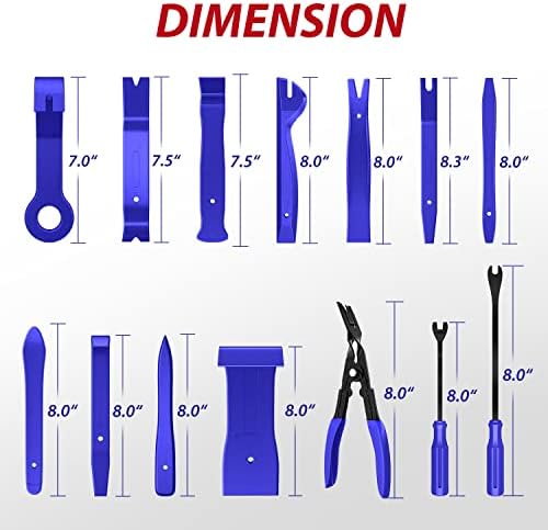 Nilight 200Pcs Trim Removal Tool, Auto Push Pin Bumper Retainer Clip Set
