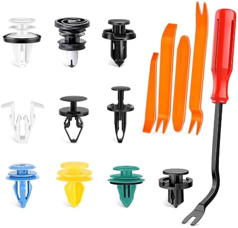 GOOACC 200PCS Car Plastic Rivets Fasteners Push Retainer Kit, 10 Most Popular Sizes Auto Push Pin Rivets,for Tesla Body Interior and Exterior Retainer Fastener Clip - Image 2