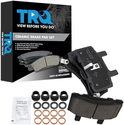 TRQ Front Ceramic Brake Pad Kit