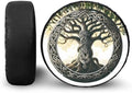 Tree of Life Spare Tire Cover, Wheel Protectors Tyre Covers Weatherproof Wheel Covers Universal for Trailer RV SUV Truck Travel Trailers Camper, Accessories 18" Fits Tire Diameter 33"-34"
