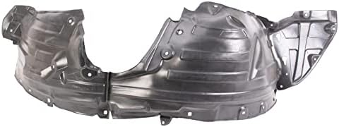 TRQ Front Right Inner Fender Liner Black Passenger Side